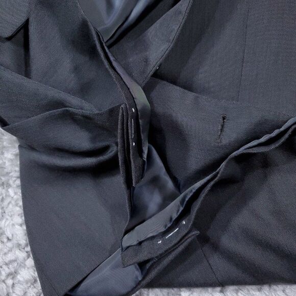 Calvin Klein Men's Suit Jacket Blazer Gray Polyester Rayon Sport Coat Size 42R - Picture 10 of 14